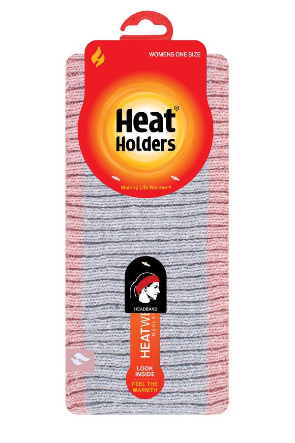 heat holders Women's Olympus Snowsports Ribbed Headband Cloud Grey/Pink