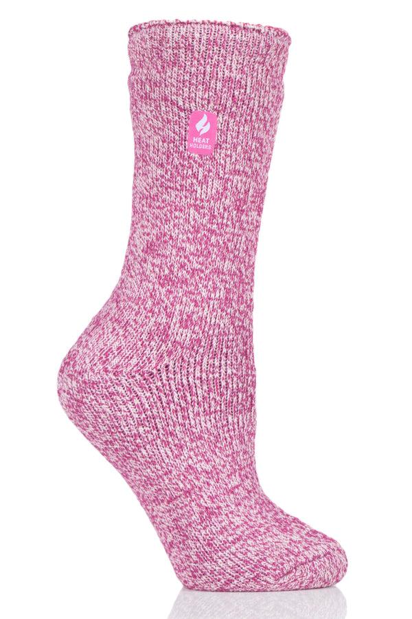 Heat Holders Women's Primrose ORIGINAL™ Twist Crew Sock Black/Light Grey