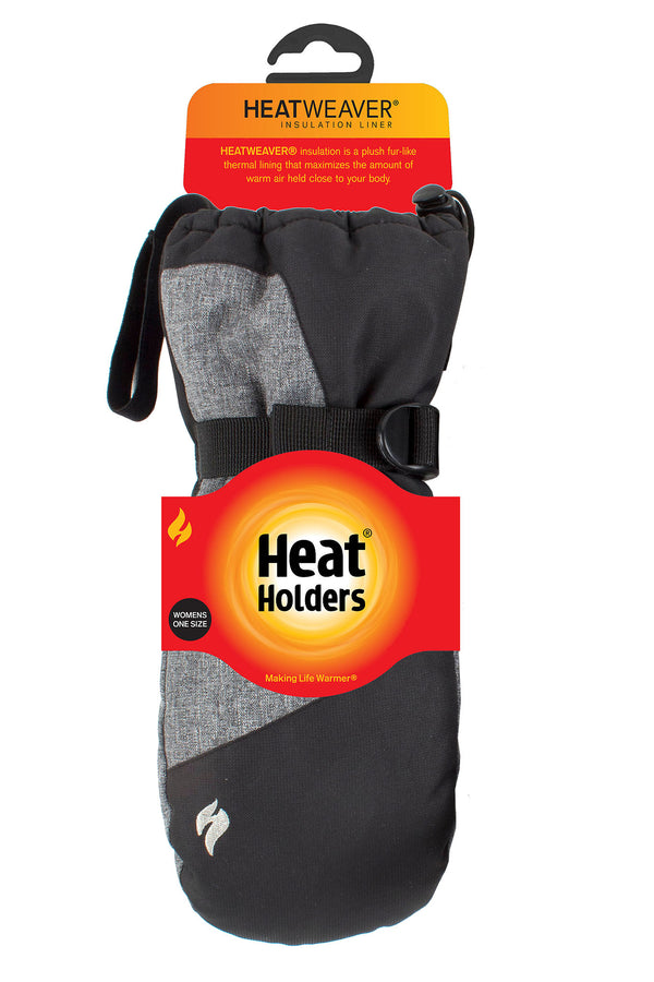 heat holders Women's Sierra Performance Mittens Black/Grey