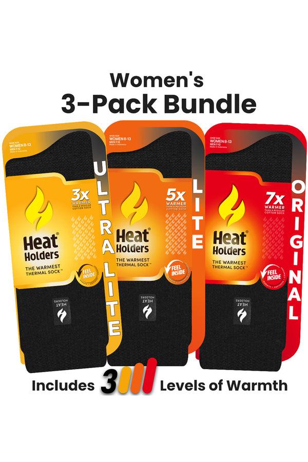 heat holders Women’s Sock Drawer® Black Socks 3-Pack Black