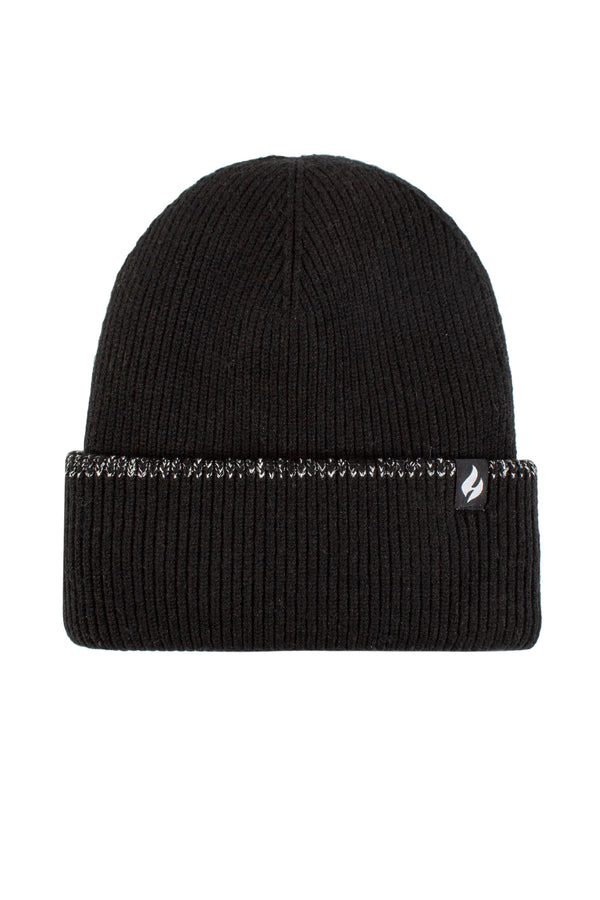 Heat Holders Women's Teton Roll Up Hat With Lurex Stripe Black