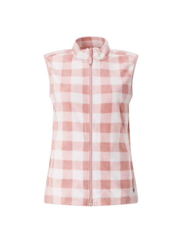 heat holders Women's Veronica Original Zip Vest-Outerwear Pink/White