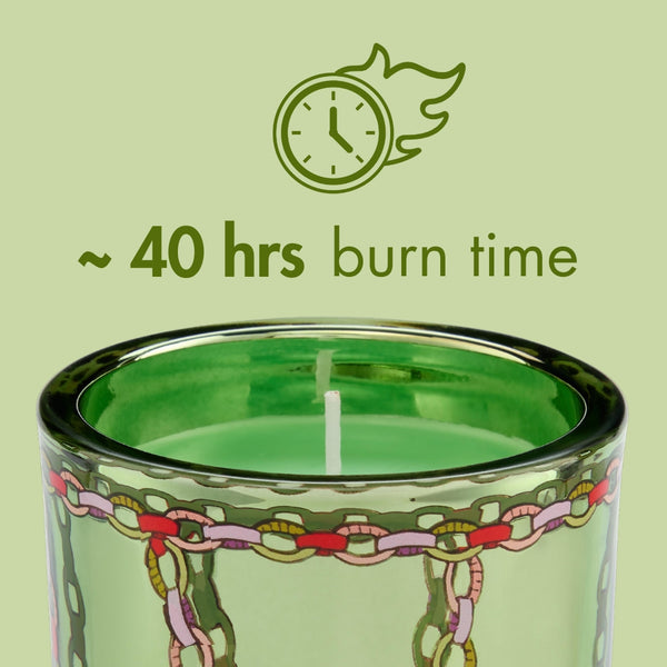 Heathcote & Ivory A Doll's House Festive Glass Candle 180g