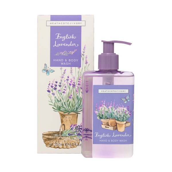 heathcote & ivory English Lavender Hand & Body Wash 250ml