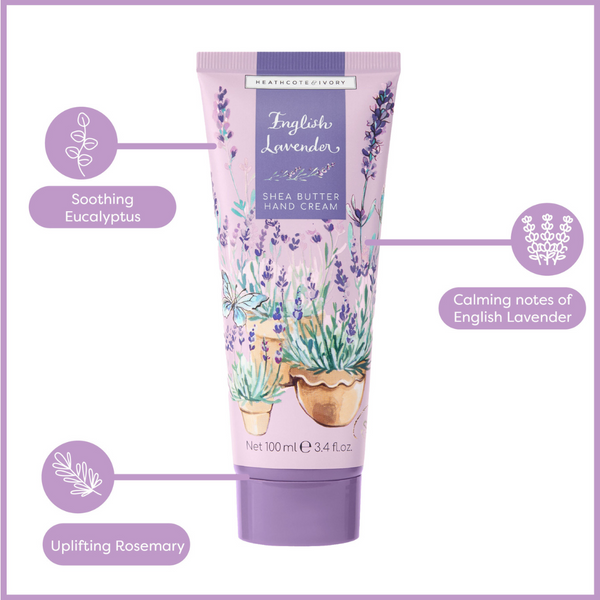 Heathcote & Ivory English Lavender Hand Cream In Tin 100ml