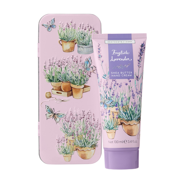 heathcote & ivory English Lavender Hand Cream in Tin 100ml heathcote & ivory English Lavender Hand Cream in Tin 100ml