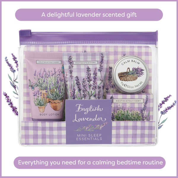 Heathcote & Ivory English Lavender Mini Sleep Essentials Gift Set