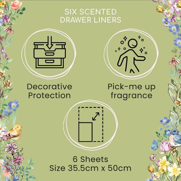 Heathcote & Ivory Flower Of Focus Power Through Drawer Liners