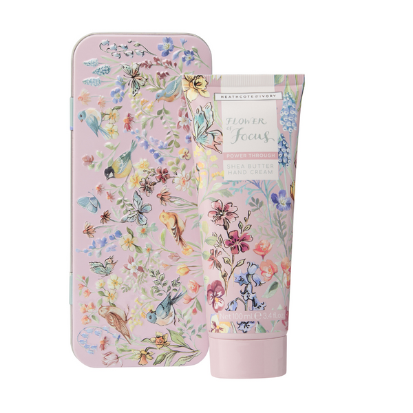 heathcote & ivory Flower of Focus Power Through Hand Cream in Tin 100ml