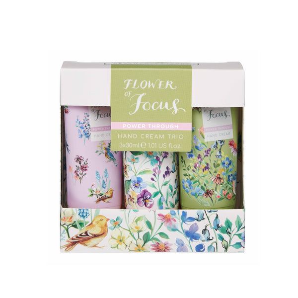 heathcote & ivory Flower of Focus Power Through Hand Cream Trio