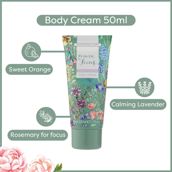 Heathcote & Ivory Flower Of Focus Power Through Nourish & Glow Gift Set