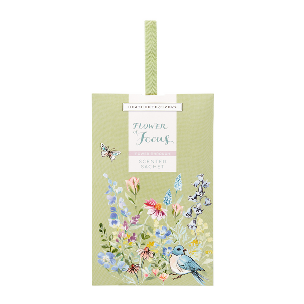 heathcote & ivory Flower of Focus Power Through Scented Sachet