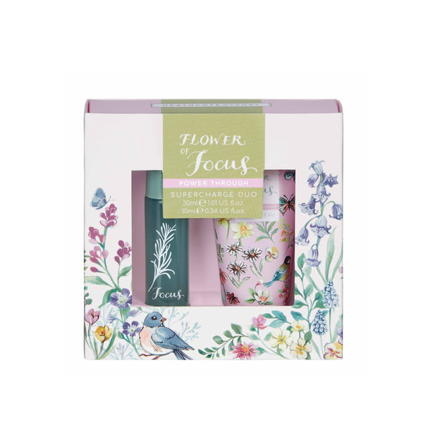 heathcote & ivory Flower of Focus Power Through Supercharge Duo