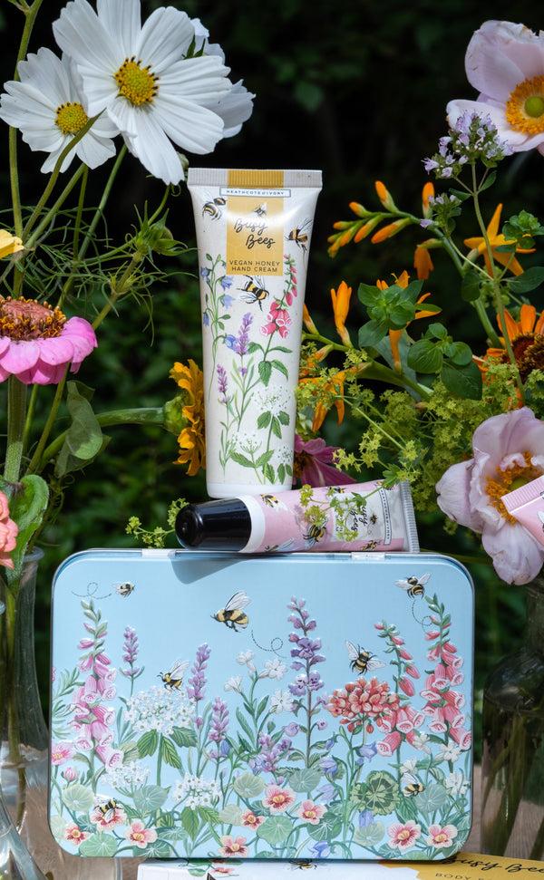 Heathcote & Ivory Busy Bees Hand & Lip Tin