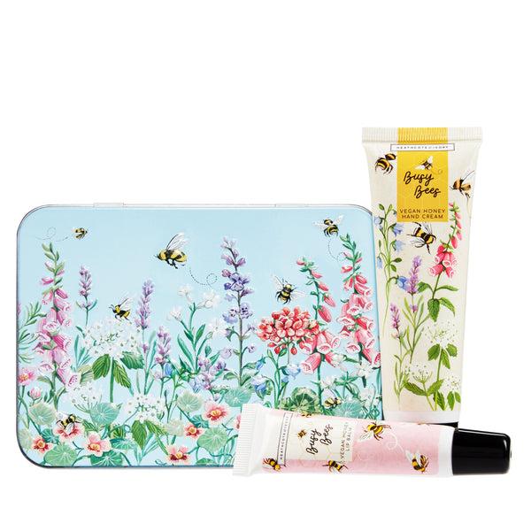 heathcote & ivory Busy Bees Hand & Lip Tin