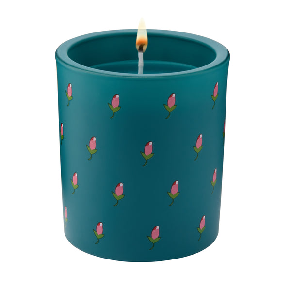 Heathcote & Ivory Home Fragrance Fig Tree Dark Green Glass Candle 180g