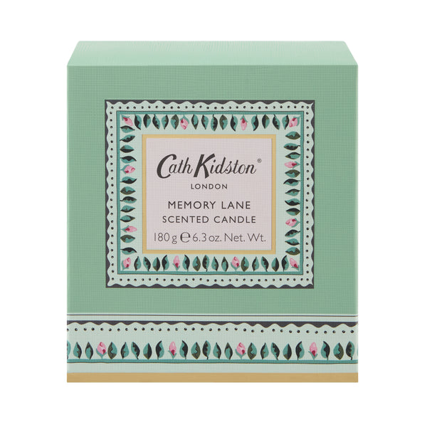 Heathcote & Ivory Home Fragrance Light Green Memory Lane Glass Candle 180g