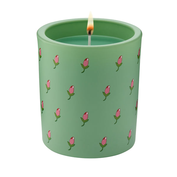 Heathcote & Ivory Home Fragrance Light Green Memory Lane Glass Candle 180g