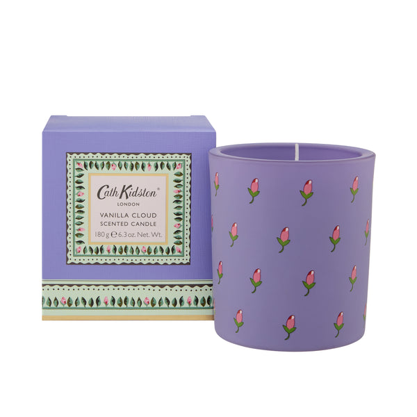 heathcote & ivory Home Fragrance Lilac Vanilla Cloud Glass Candle 180g