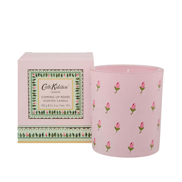 heathcote & ivory Home Fragrance Pink Coming Up Roses Glass Candle 180g