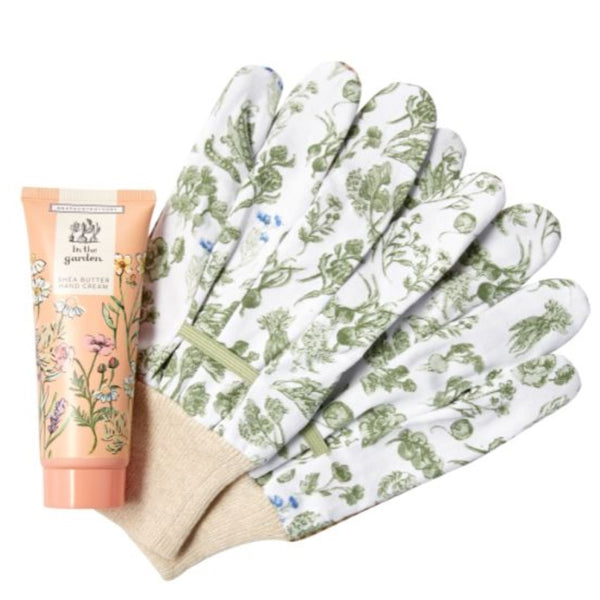 heathcote & ivory In The Garden Gardening Gloves & Hand Cream Set