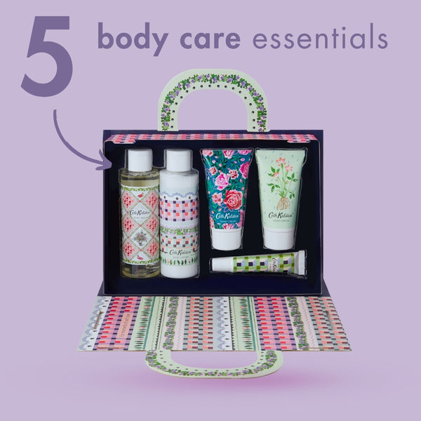 Heathcote & Ivory Roots & Raindrops Body Pamper Handbag Gift Set