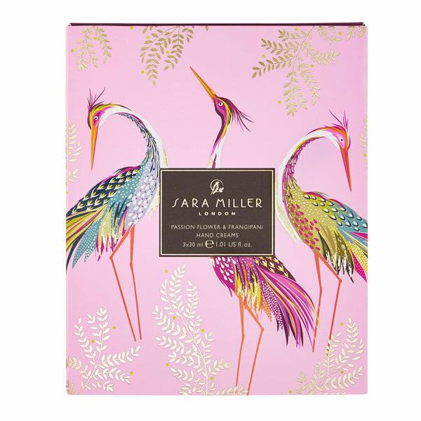 Heathcote & Ivory Sara Miller Haveli Garden Passion Flower And Frangipani Hand Cream Trio