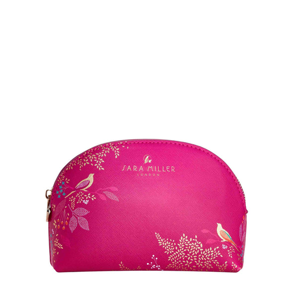 heathcote & ivory Sara Miller Small Pink Birds Cosmetic Bag