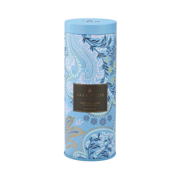 Heathcote & Ivory Savannah Hand Cream In Blue Powder Filigree Gift Tin 100ml