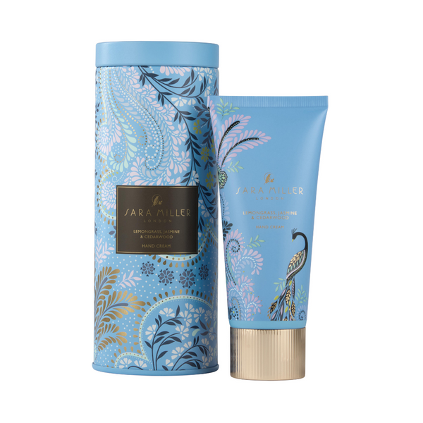 heathcote & ivory Savannah Hand Cream in Blue Powder Filigree Gift Tin 100ml