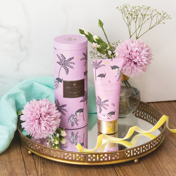 Heathcote & Ivory Savannah Hand Cream In Ostrich & Palms Gift Tin 100ml