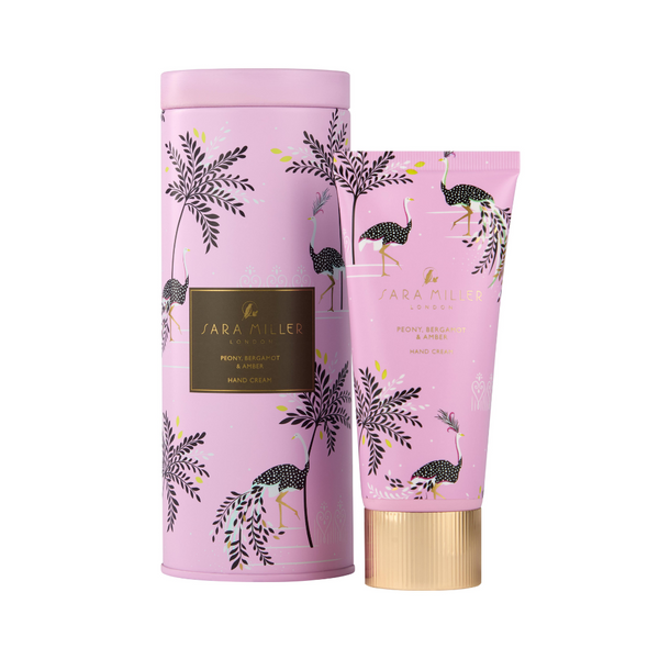 heathcote & ivory Savannah Hand Cream in Ostrich & Palms Gift Tin 100ml