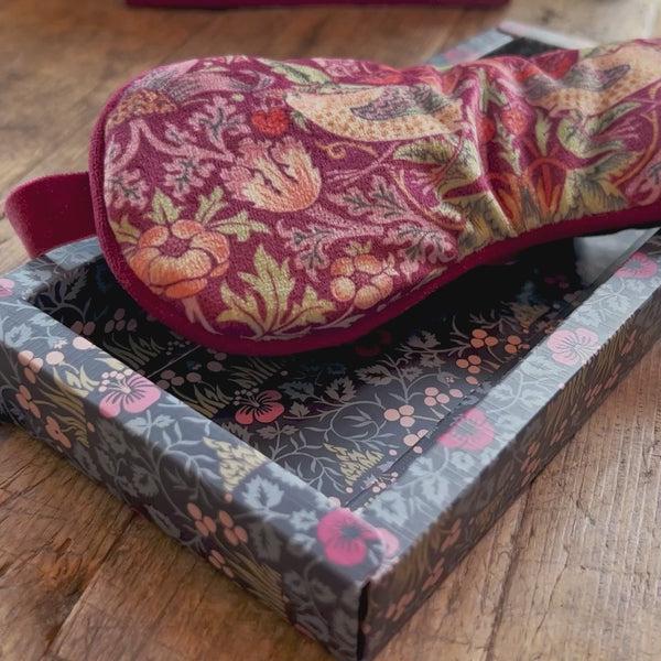 Heathcote & Ivory Strawberry Thief Lavender Sleep Mask
