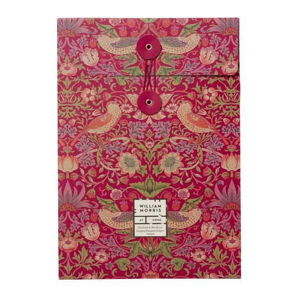 heathcote & ivory Strawberry Thief Patchouli & Red Berry Scented Drawer Liners