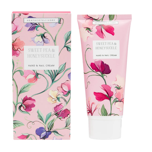 heathcote & ivory Sweet Pea & Honeysuckle Hand & Nail Cream