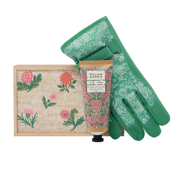 heathcote & ivory The Modern Homemaker Gardening Glove Gift Set with Wooden Box