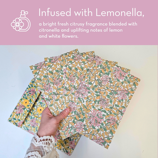 Heathcote & Ivory The Modern Homemaker Lemonella Scented Drawer Liners