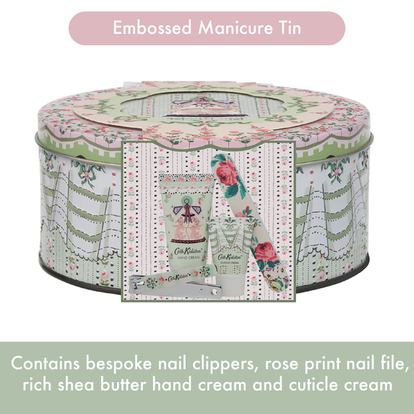 Heathcote & Ivory Wild Flowers Wild Women Manicure Tin Gift Set