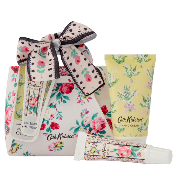 heathcote & ivory Wild Flowers Wild Women Mini Hand & Lip Bag Gift Set