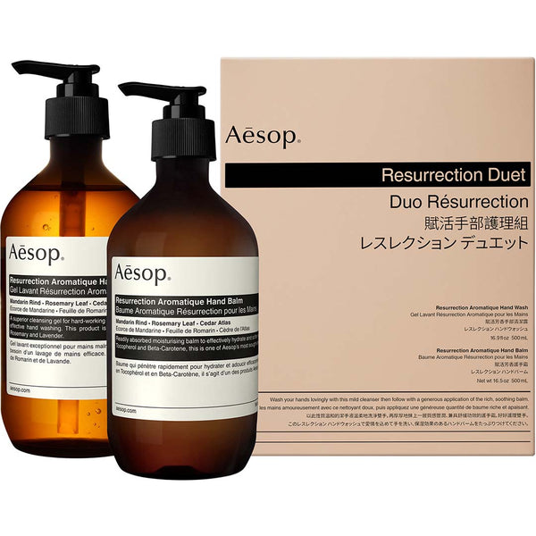 heaven scent Aesop Resurrection Duet Hand Soap & Lotion