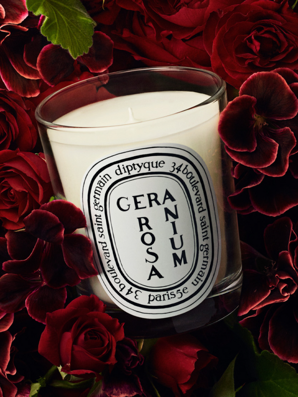 Heaven Scent Diptyque Geranium Rosa Duftlys