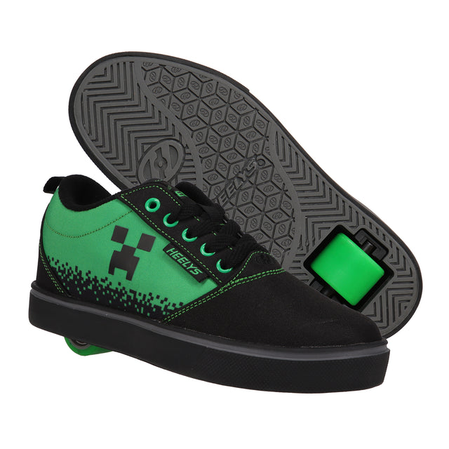 Heelys Minecraft Creeper Pro 20 Shoes GREEN/BLACK