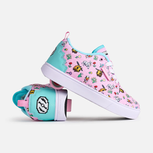 Heelys Minecraft Pro 20 Sale Item PINK/AQUA