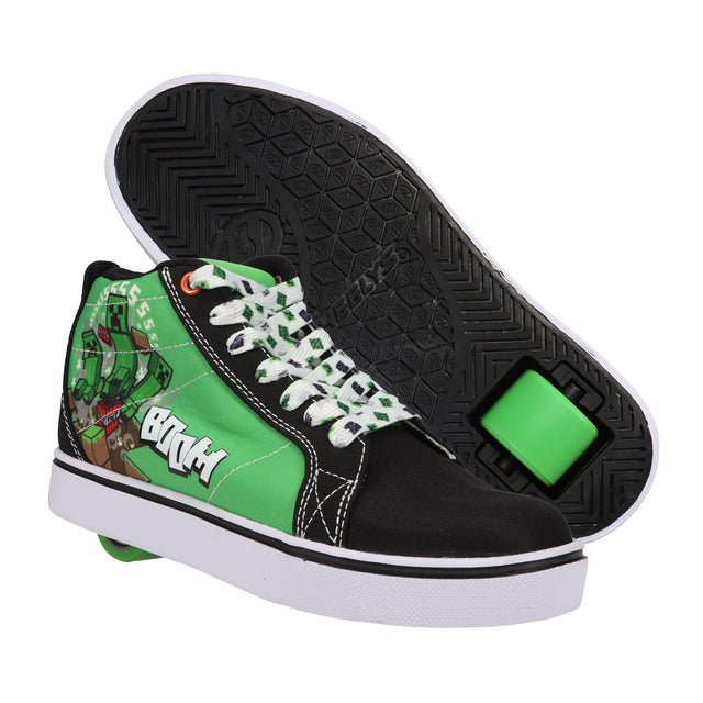 Heelys Minecraft Racer 20 Mid Sale Item GREEN/BLK