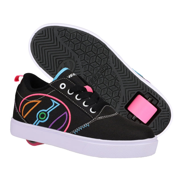 Heelys Pro 20 LG Sale Item BLACK W/MULTI COLOR