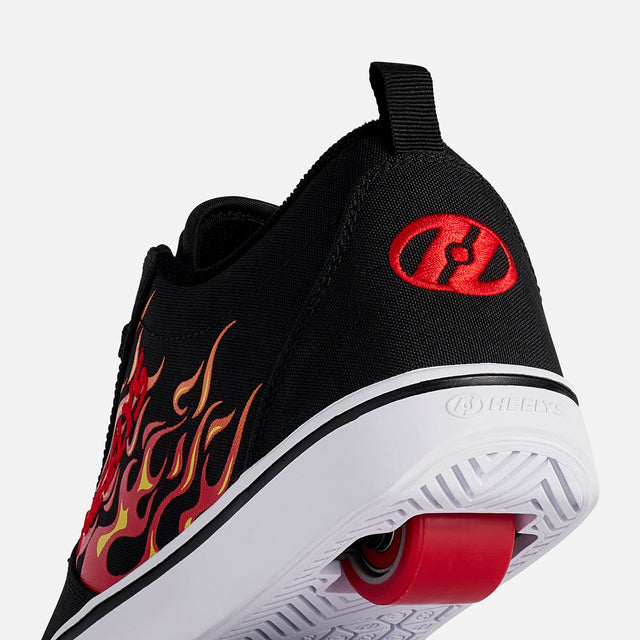 Heelys Pro 20 Prints Shoes BLACK/RED/FLAMES