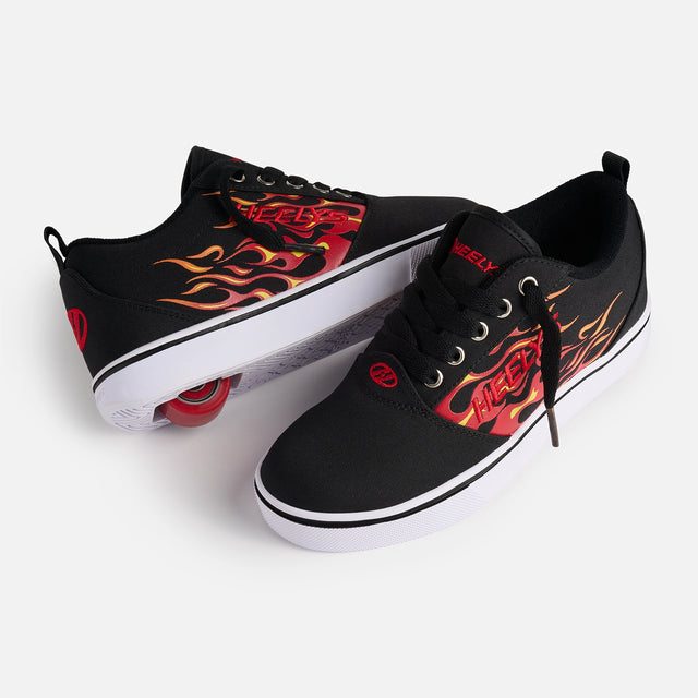 Heelys Pro 20 Prints Shoes BLACK/RED/FLAMES