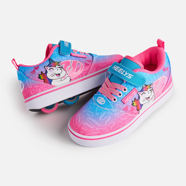 Heelys Pro 20 X2 Shoes CYAN/PINK/WHITE