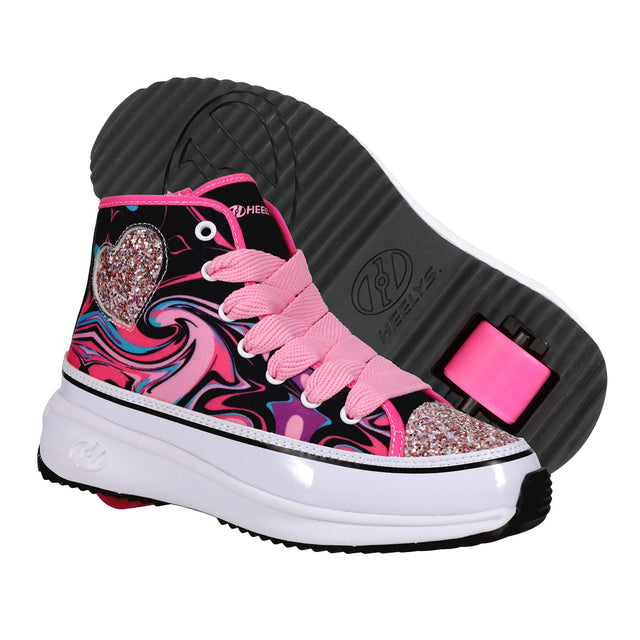 Heelys Veloz Chi Sale Item BLACK/PINK MULTI