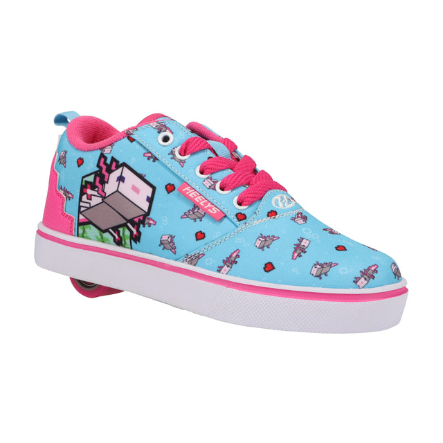 Heelys Minecraft Axolotl Pro 20 Limited Edition AQUA/PINK